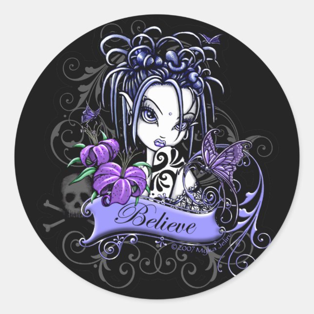 "Sophia Lilly" Believe Fairy Art Stickers (Front)