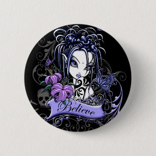 Sophia Lilly Believe Flower Fairy Button