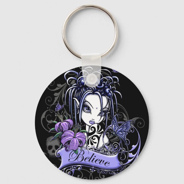 Sophia Lilly Believe Flower Fairy Keychain (Front)
