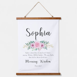 Sophia Name Meaning Wall Hanging Hanging Tapestry