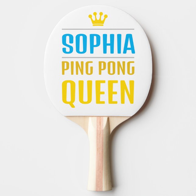 Sophia Ping Pong Paddle (Front)