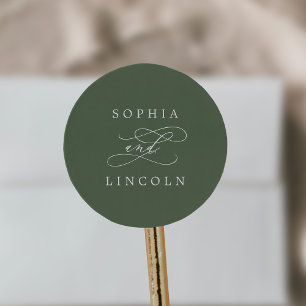 SOPHIA Woodland Olive Green Wedding Envelope Seals