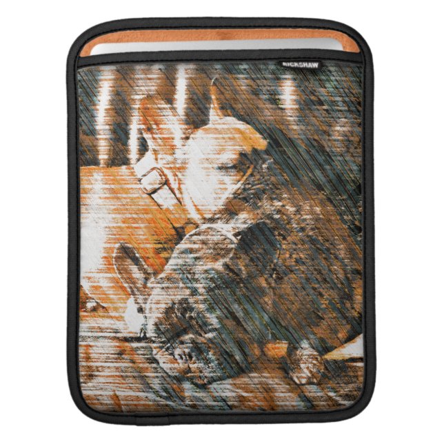 Sophie and Penny the french bulldogs iPad Sleeve (Front Device)