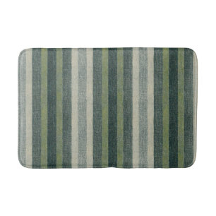 SOPHIE collection   Sage-green stripes Bath Mat