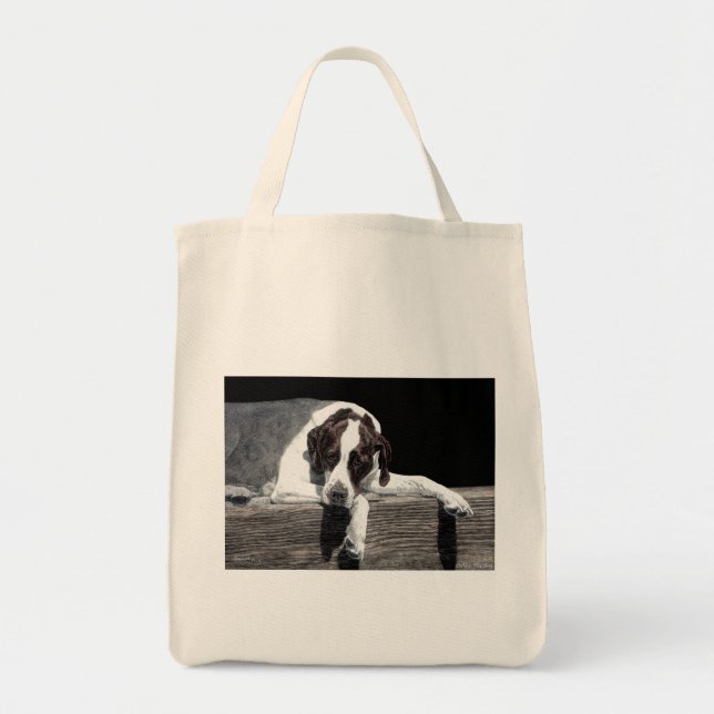 "Sophie" - English Pointer Tote Bag (Front)