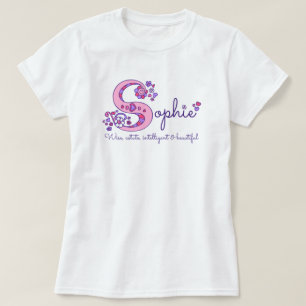 Sophie girls S name meaning monogram shirt