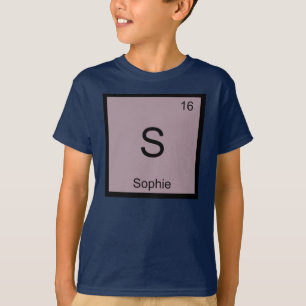 Sophie Name Chemistry Element Periodic Table T-Shirt