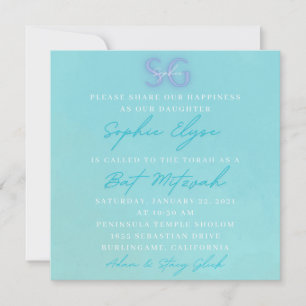 Sophie's Bat Mitzvah invitations