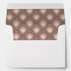 Sophisticated Abstract Art Deco-style Lined Envelope