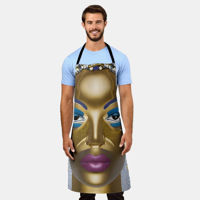 Sophisticated African Beauty: Black History Month  Apron (Worn)