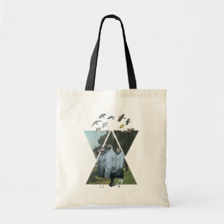 Sophisticated Birds Collage Tote Bag