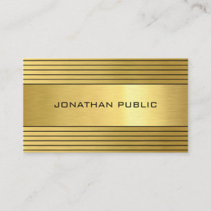 Sophisticated Black Gold Professional Template Business Card
