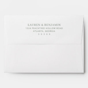 Sophisticated Black Minimalist Envelope