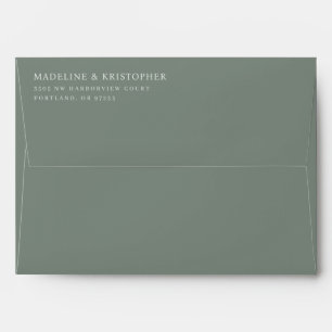 Sophisticated Black Minimalist Envelope