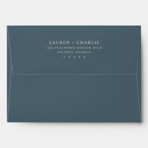 Sophisticated Black Minimalist Envelope