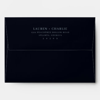 Sophisticated Black Typographic Envelope