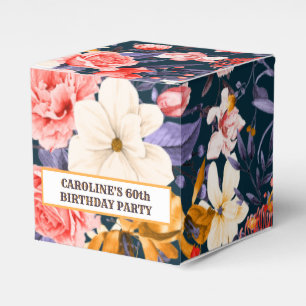 Sophisticated Boho Floral Party Favour Box