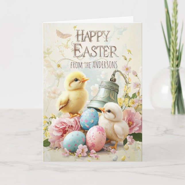 sophisticated card eggs chicken folded card (Front)