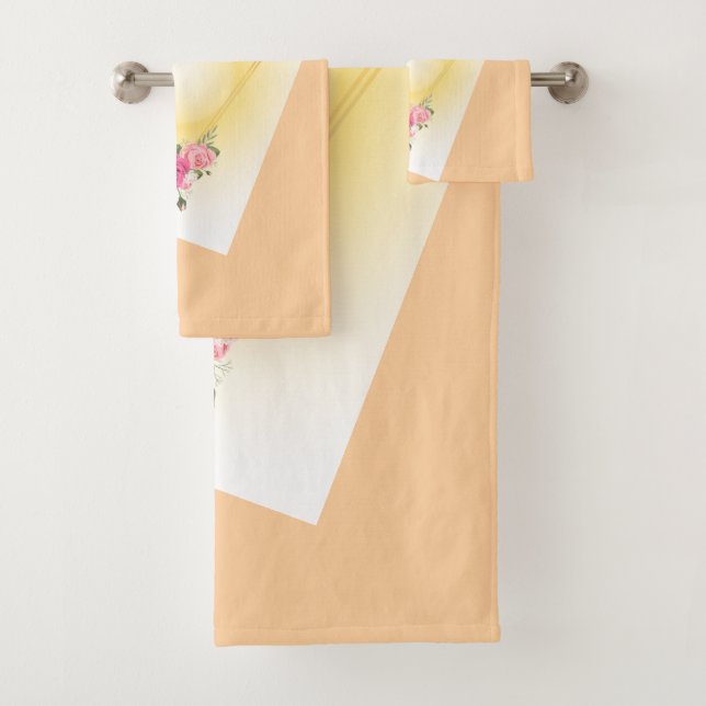 Sophisticated charm designs bath towel set (Insitu)