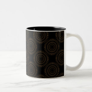 Sophisticated Chic Mug, Mocha Two-Tone Coffee Mug