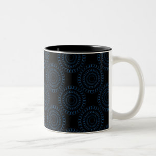 Sophisticated Chic Mug, Royal Blue Two-Tone Coffee Mug