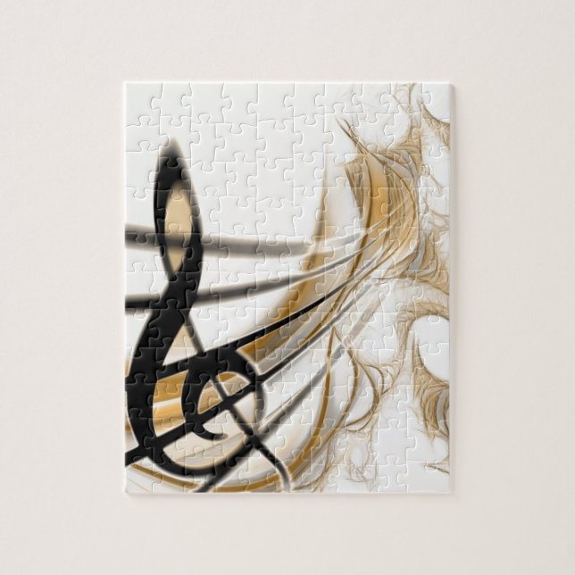 Sophisticated classic music sheet design accessory jigsaw puzzle (Vertical)