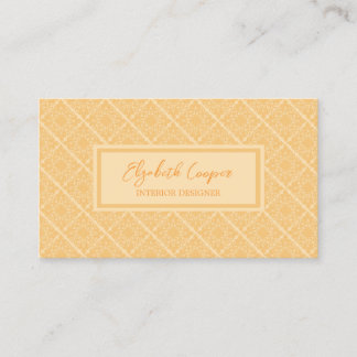 Sophisticated Cream Lace Business Card