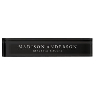 Sophisticated Desk Name Plate