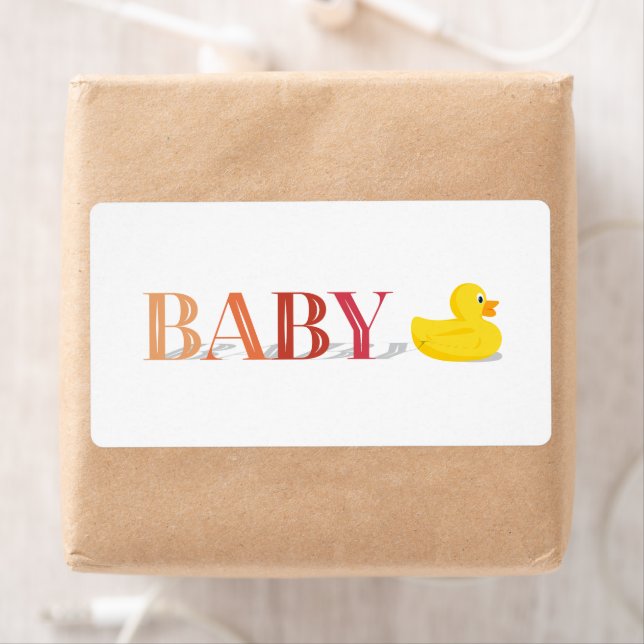 Sophisticated Duck Gender Neural Baby Labels (Insitu)