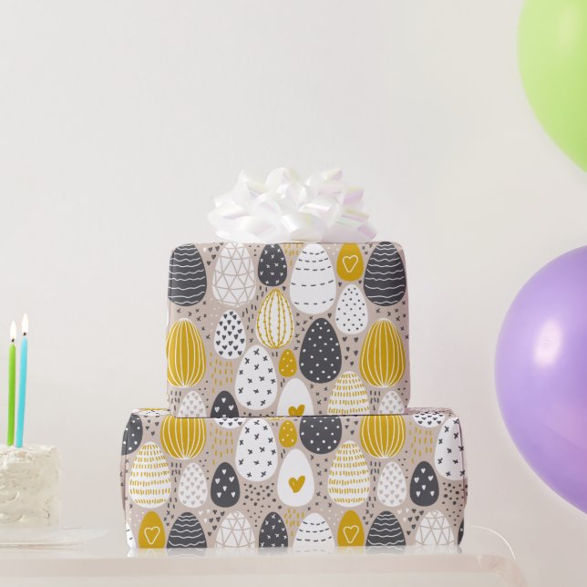 Sophisticated Easter Egg Wrapping Paper (Party Gifts)