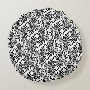 Sophisticated Fleur Round Cushion