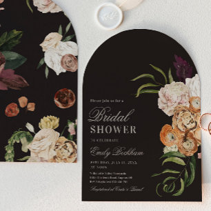 Sophisticated Floral Arch Bridal Shower Invitation