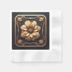 Sophisticated Floral Design Wedding & Event Napkin