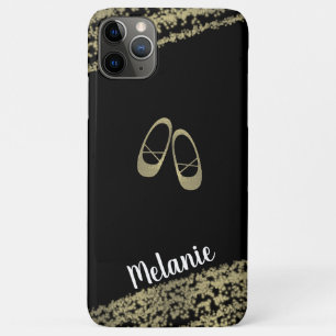 Sophisticated Foil Gold Edges Ballerina Dancer iPhone 11 Pro Max Case