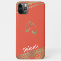 Sophisticated Foil Gold Edges Ballerina Dancer