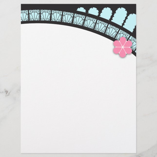 Sophisticated French Flair Letterhead (Front)