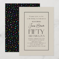 Sophisticated Gentlemen's 50th Birthday Party