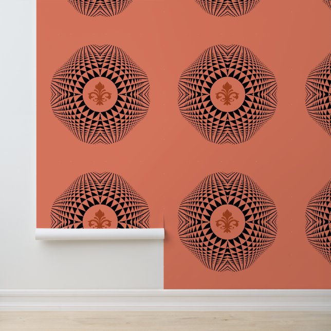 Sophisticated geometric pattern wallpaper (Application)
