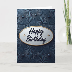 Sophisticated Gold Plaque Card