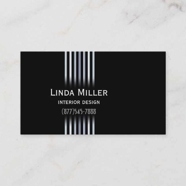 Sophisticated Gradients Business Card (Front)