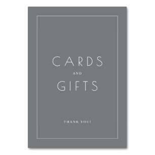 Sophisticated Gray Minimalist Gratitude Card