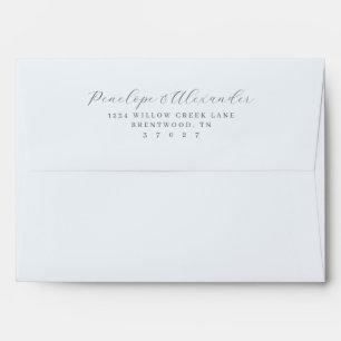 Sophisticated Gray Typographic Envelope