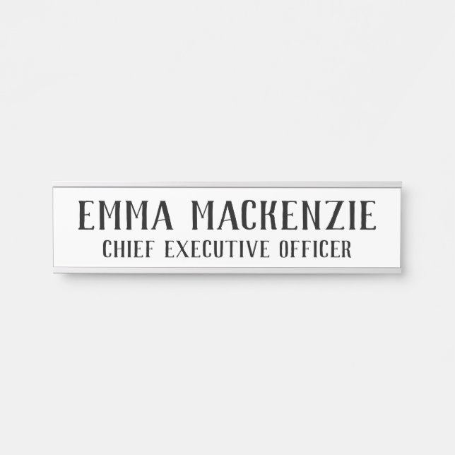 Sophisticated Hanging Door Sign Name Plate (Front)