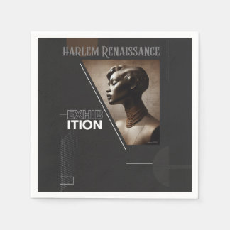 Sophisticated Harlem Renaissance Exhibition Napkin