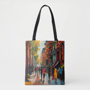 Sophisticated Harlem Renaissance Street Tote Bag