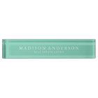 Sophisticated in Seafoam | Desk Name Plate
