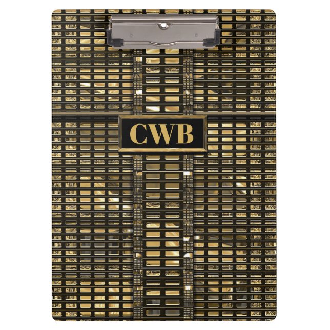 Sophisticated IV Beautiful Monogram Clipboard (Front)