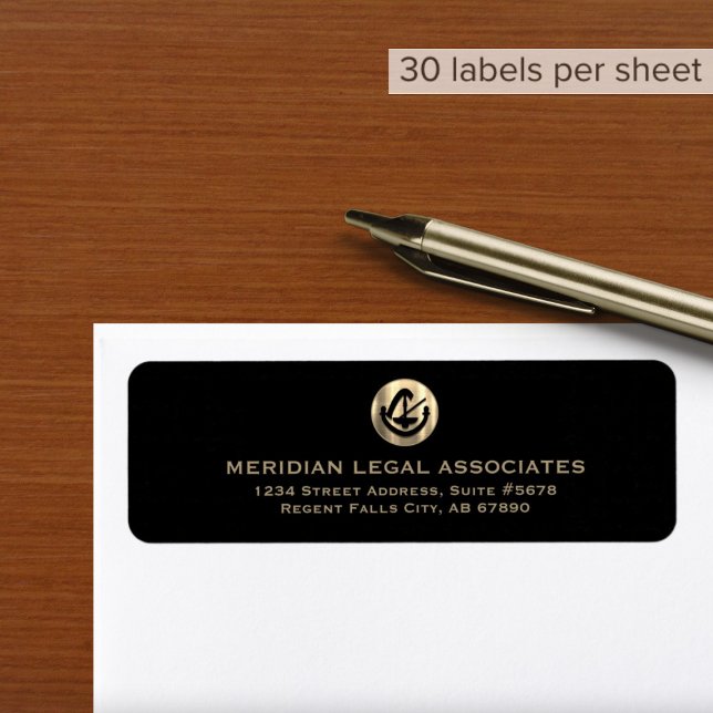 Sophisticated Legal Return Label Return Address Label (Creator Uploaded)