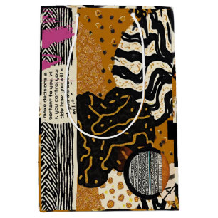 Sophisticated Luxury African Asian Caribbean Medium Gift Bag