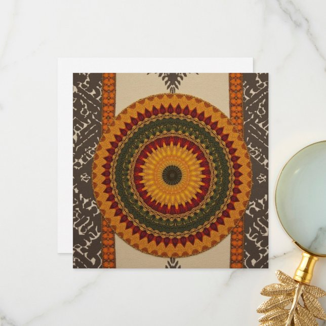 Sophisticated Luxury African Caribbean Asian   Thank You Card (Front/Back In Situ)